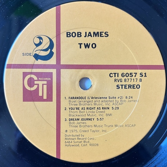 Bob James - “Two” Vinyl LP (OG Press) - Picture 5 of 5